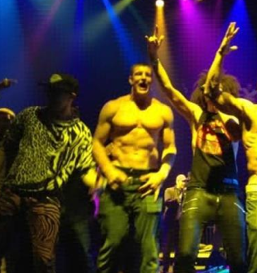 Yes, that's Gronk with LMFAO. I told you so.